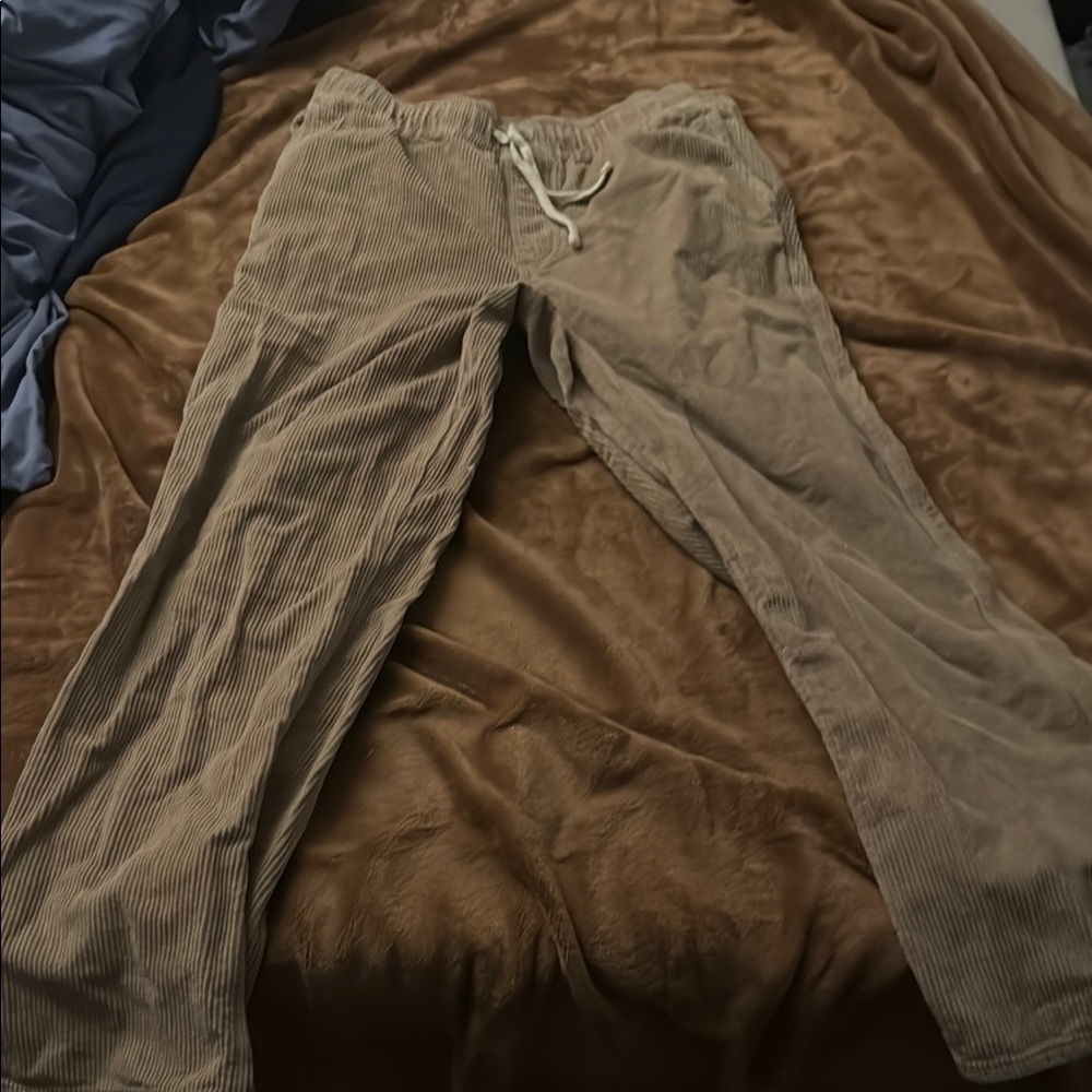 RSQ Tan Corduroy Pants Relaxed Fit Casual